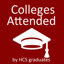 Colleges Attended by HCS Alumni